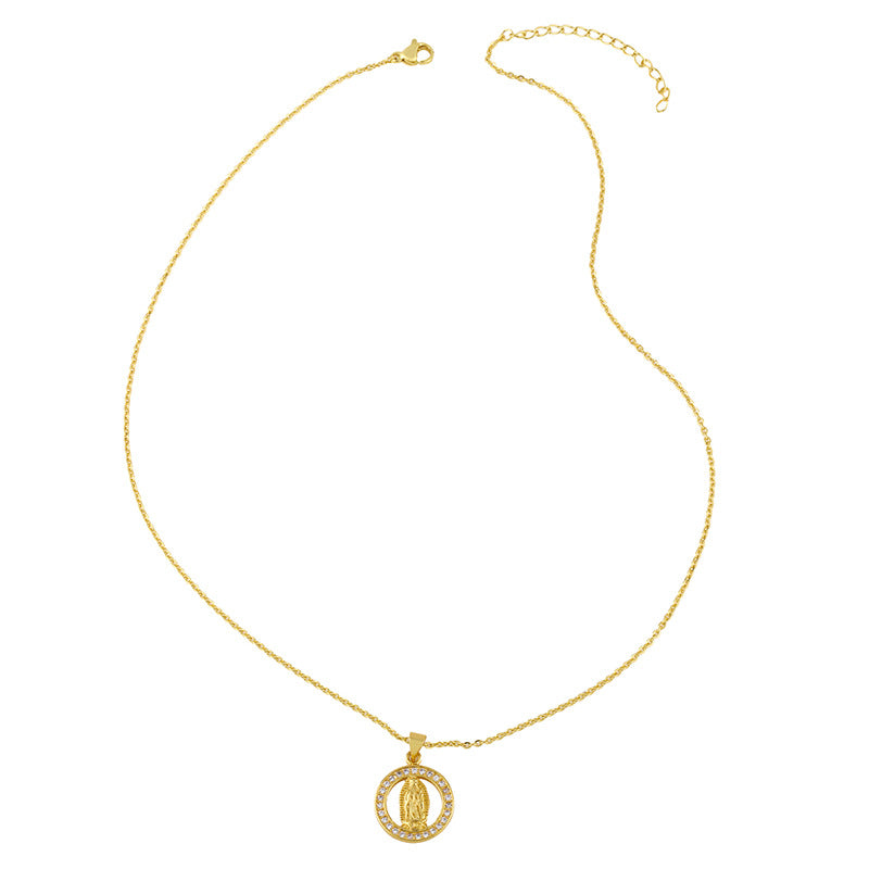 Guadalupe Dolores VM Gold Plated Necklace