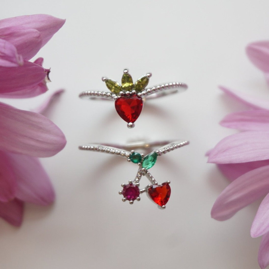 Cherry Heart Ring