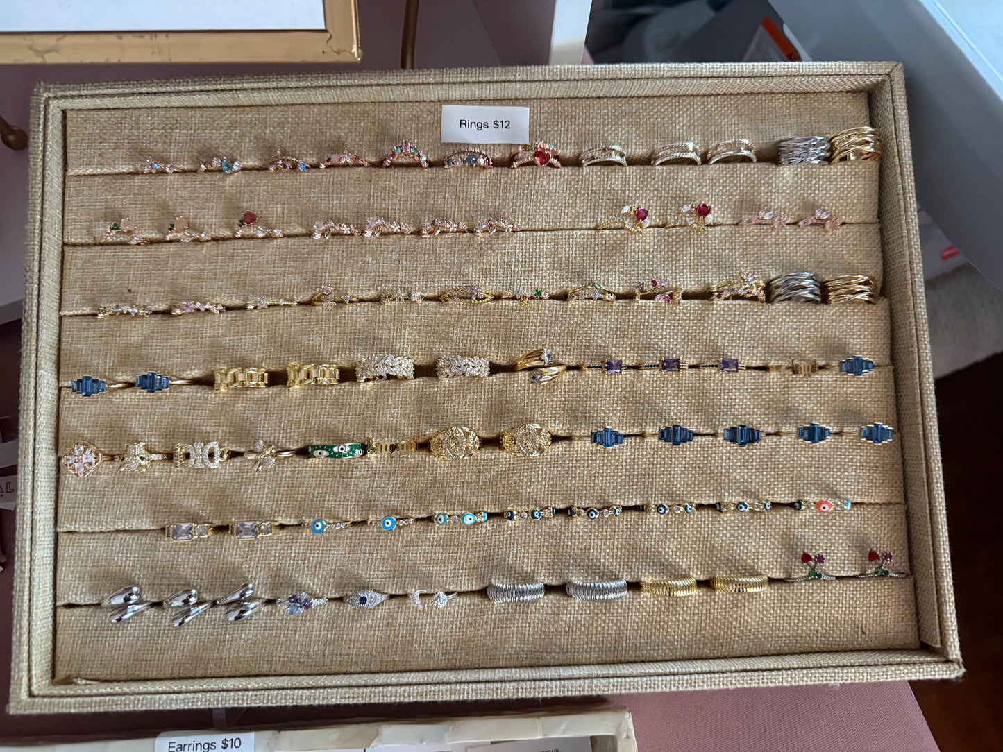 Gold plated rings