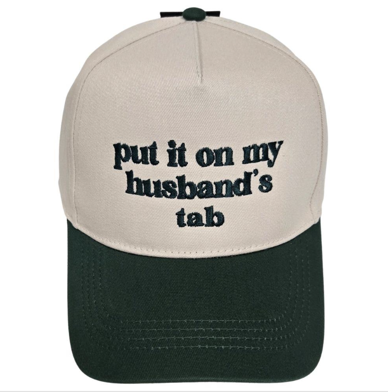 Put It On My Husband's Tab Trucker Hat