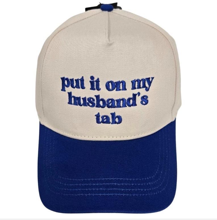 Put It On My Husband's Tab Trucker Hat