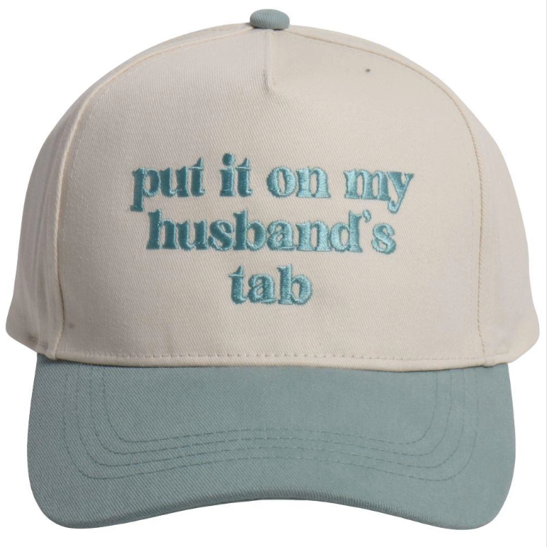 Put It On My Husband's Tab Trucker Hat