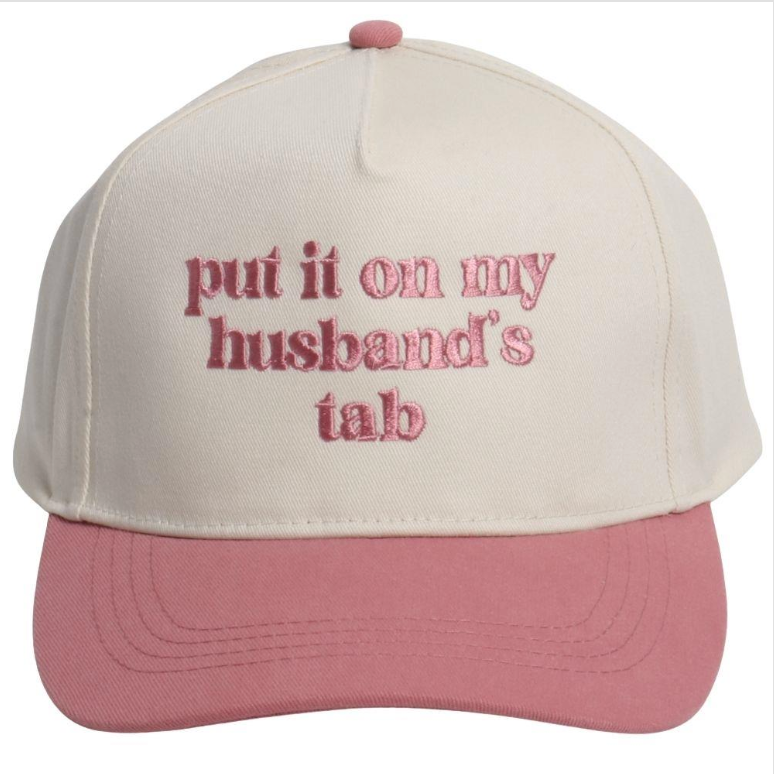 Put It On My Husband's Tab Trucker Hat