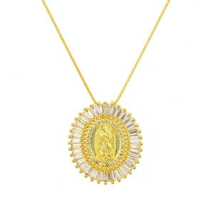 Virgencita Radiante Gold Plated Necklace