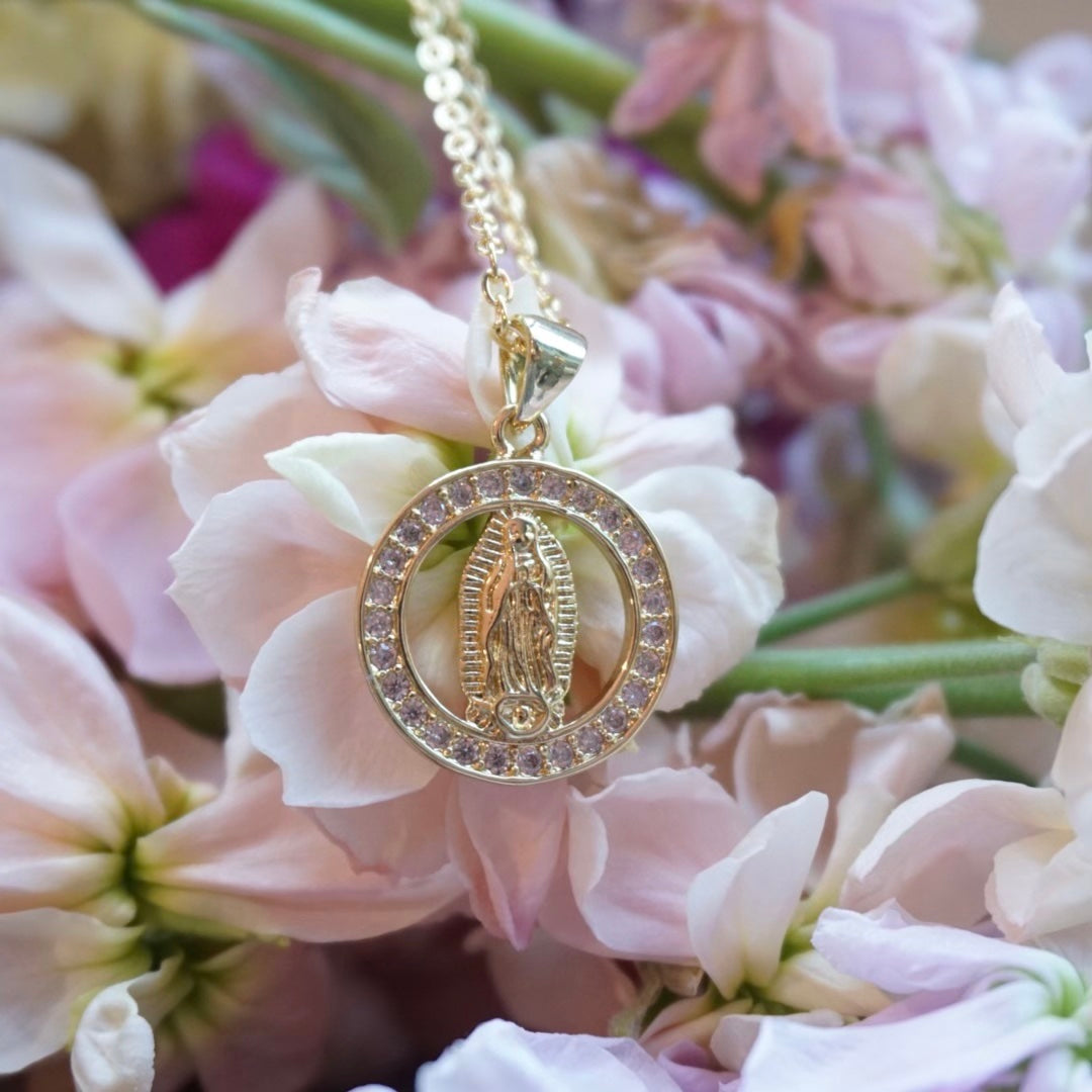 Guadalupe Dolores VM Gold Plated Necklace