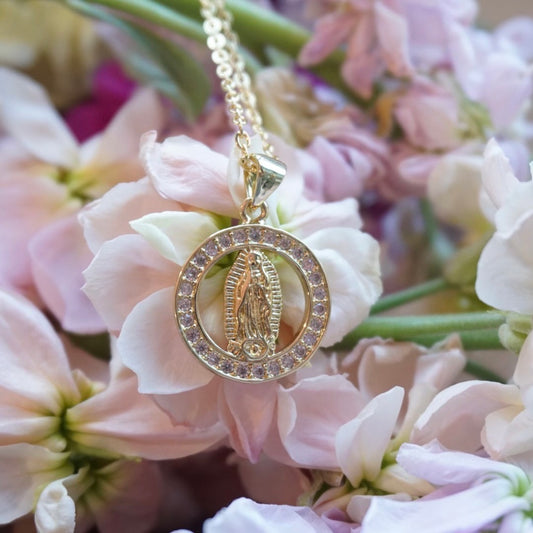 Guadalupe Dolores VM Gold Plated Necklace