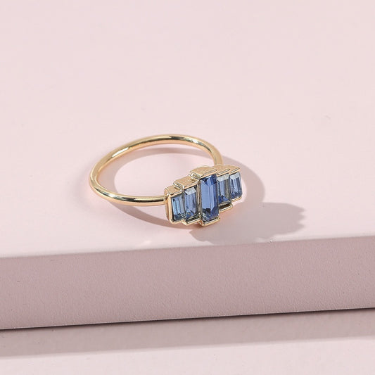 Azulejo Gold Plated Ring