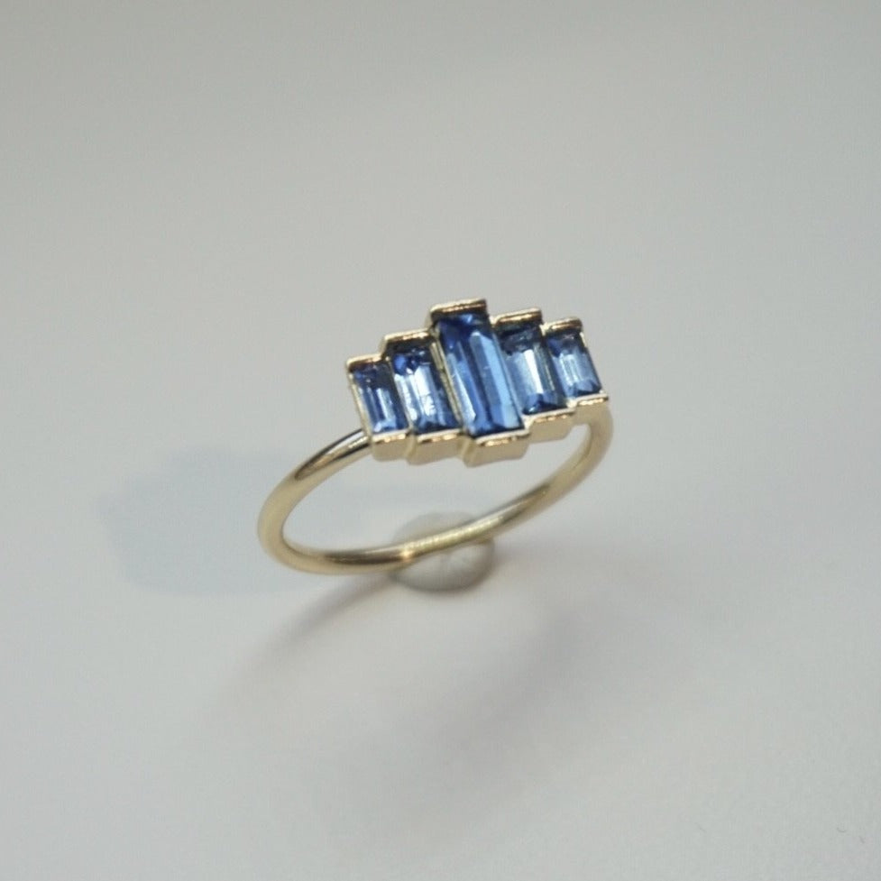 Azulejo Gold Plated Ring