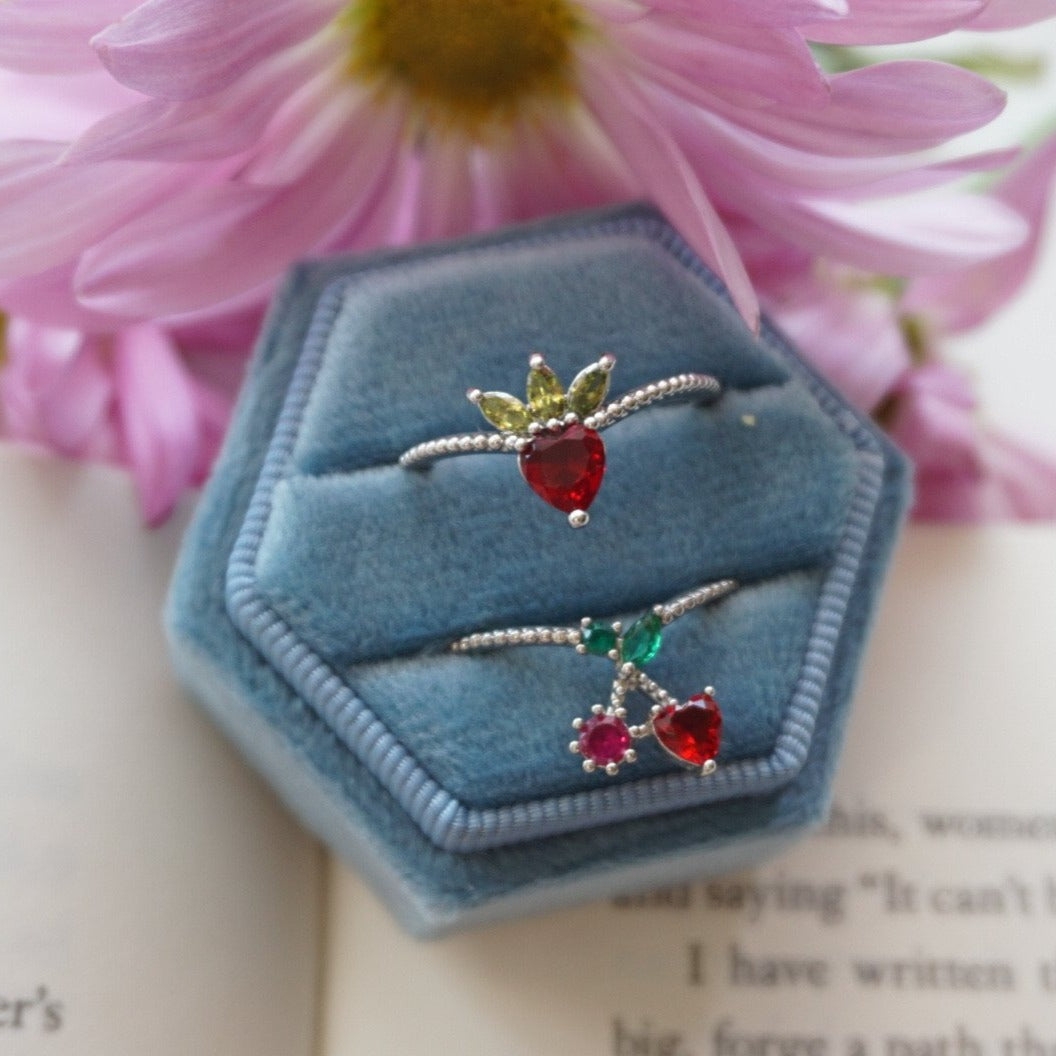 Cherry Heart Ring
