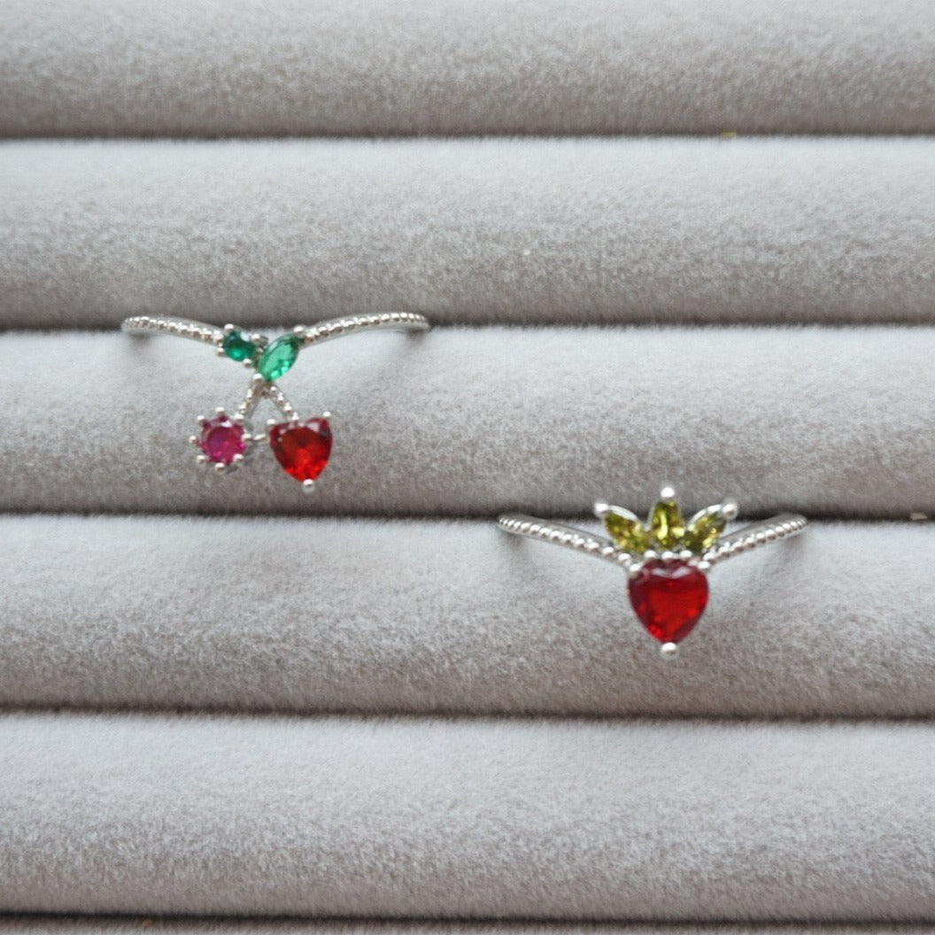 Cherry Heart Ring