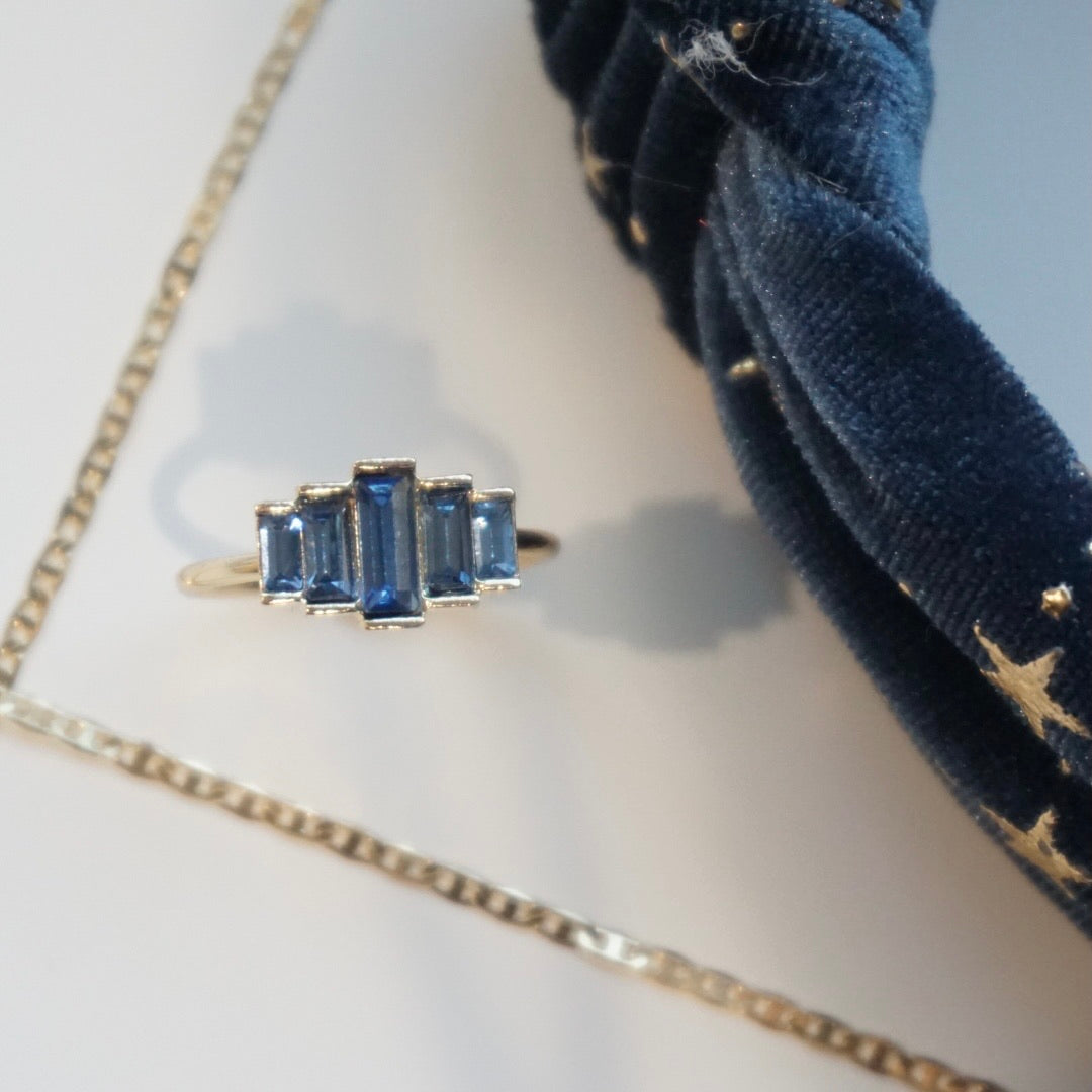 Azulejo Gold Plated Ring