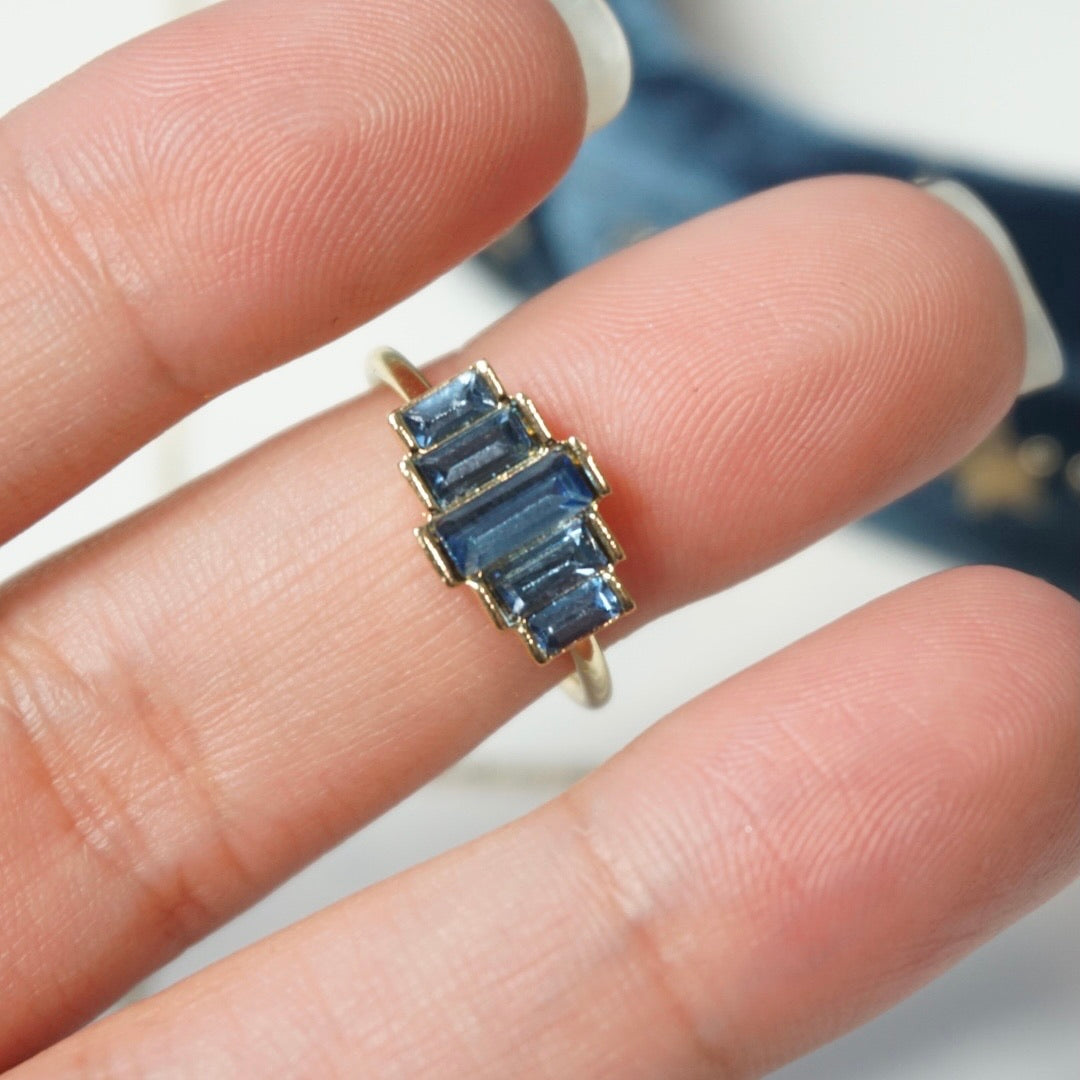 Azulejo Gold Plated Ring