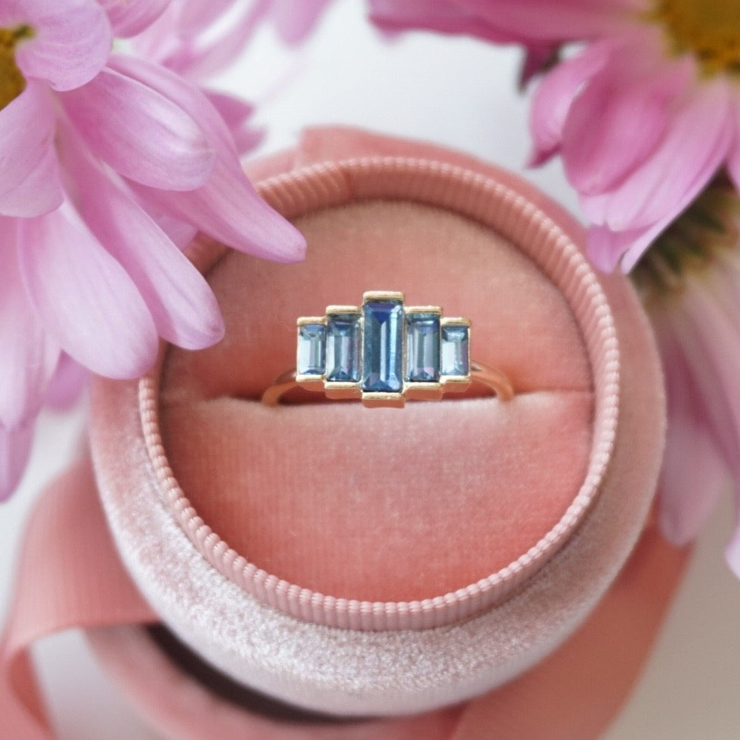 Azulejo Gold Plated Ring