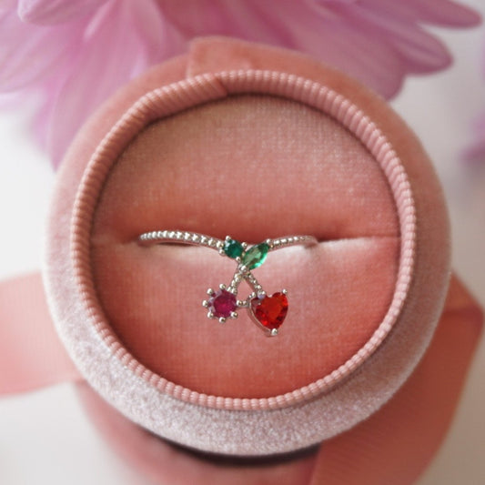 Cherry Heart Ring